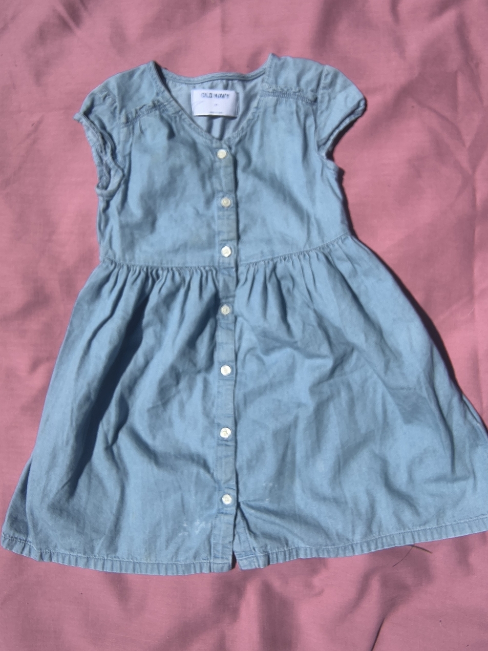Toddler 4t old Navy denim button up dress